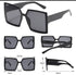Over-size Square Big Frame Black Sunglasses
